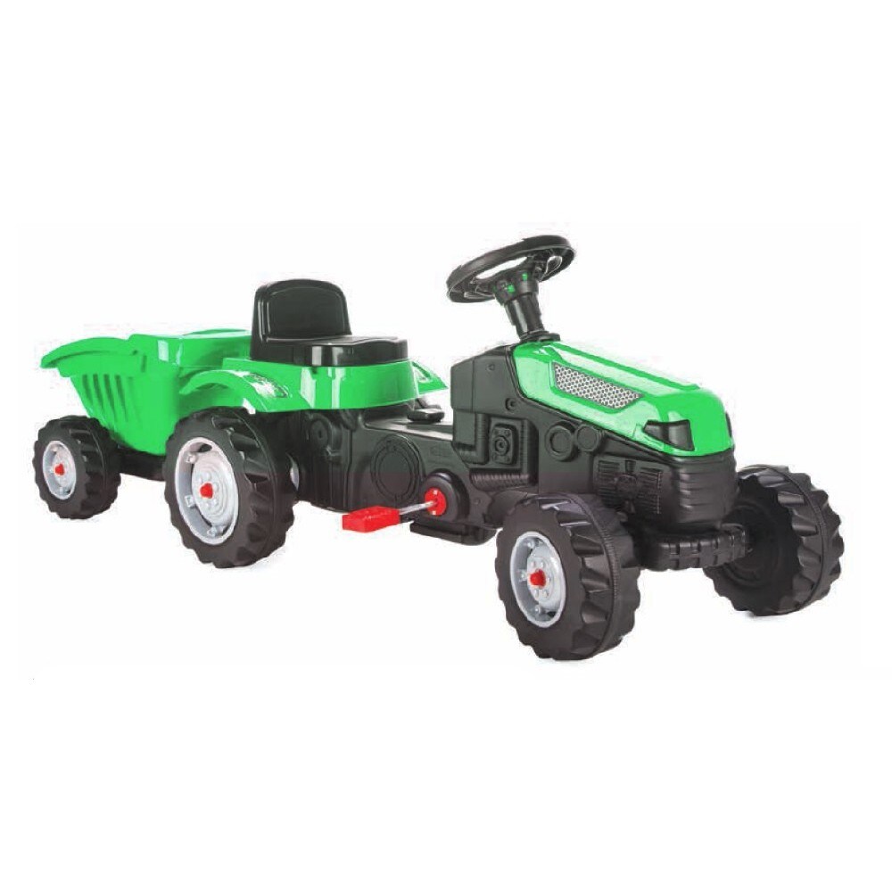 Pilsan Kindertraktor Active Pedale 07316 gr&uuml;n mit Anh&auml;nger ab 3 Jahren bis 50 kg gr&uuml;n - Bild 1