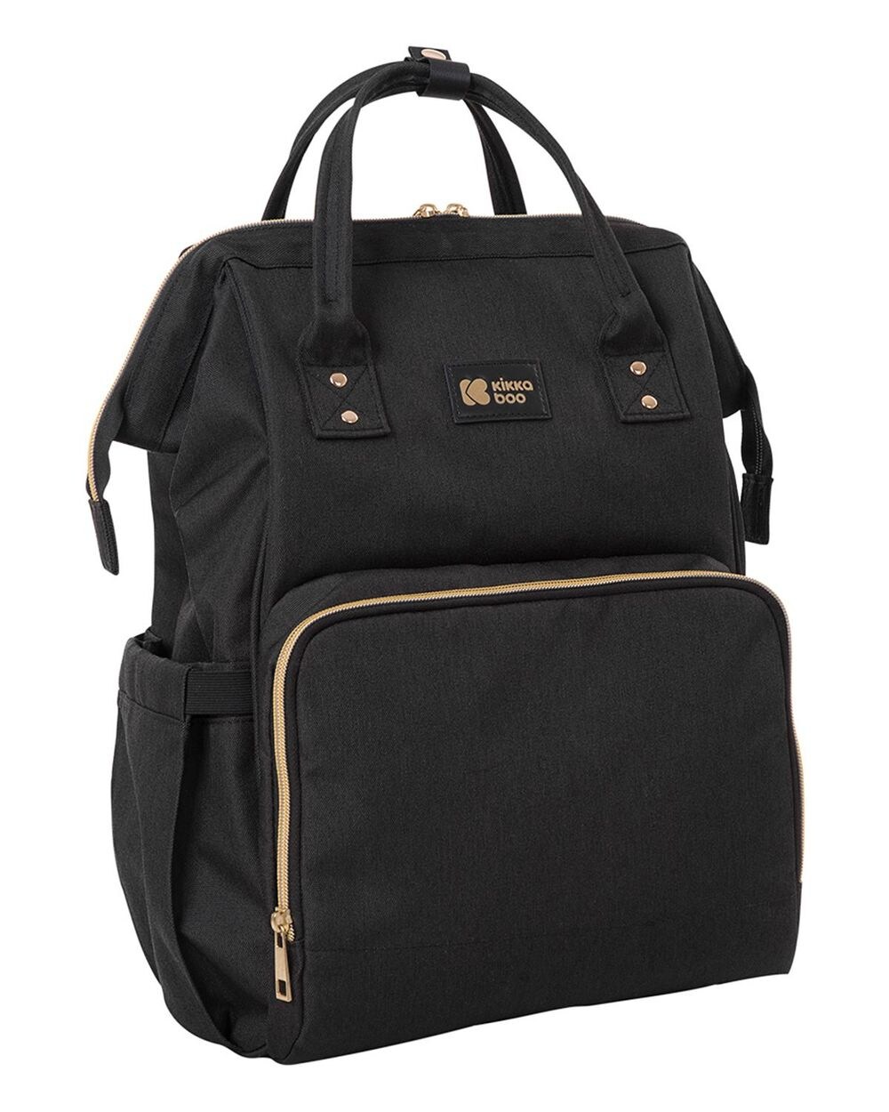 Kikkaboo Wickeltasche Siena, Rucksack, Wickelunterlage, Grifflänge einstellbar schwarz
