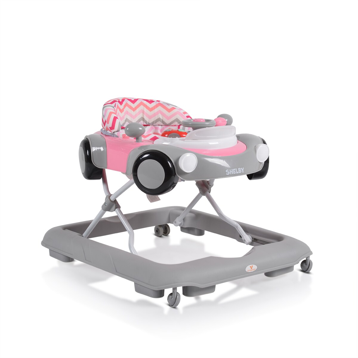 Cangaroo Lauflernhilfe Shelby, h&ouml;henverstellbar, Spielcenter, Treppenstopper rosa - Bild 1