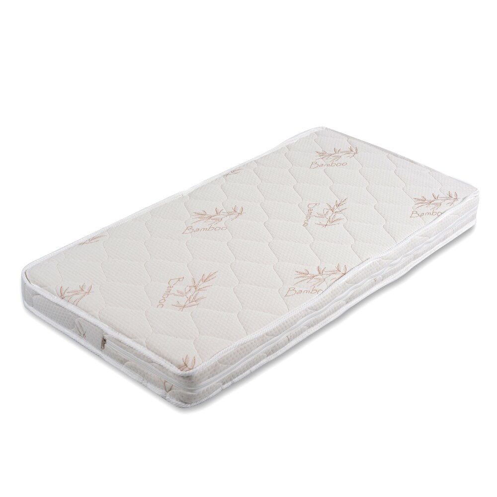 Moni Babybett Matratze Majesty 120 x 60 x 12 Bamboo abnehmbar antiallergisch weiß | 03800146248741