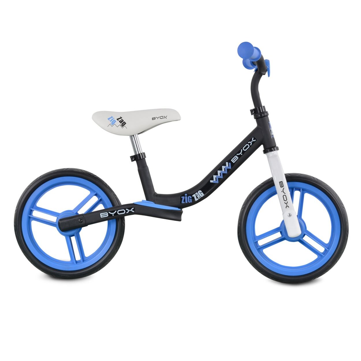 Byox Laufrad Zig-Zag, EVA-Reifen, Sattel einstellbar von 36 - 45 cm ab 12 Monate hellblau