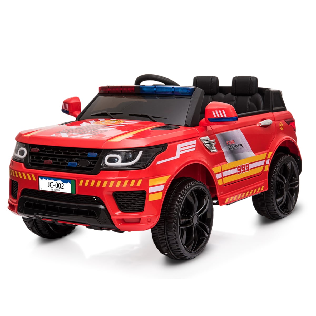 Moni Kinder Elektroauto Squad JC002 Musikfunktion 2 Motoren Gurt Sirenenleuchten rot - Bild 1