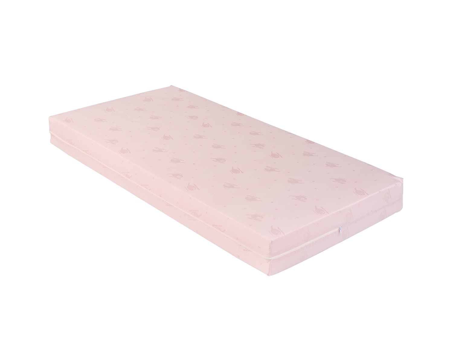 Kikka boo Babybett Matratze Extra Comfort 120 x 60 x 8 cm Bezug abnehmbar rosa - Bild 1