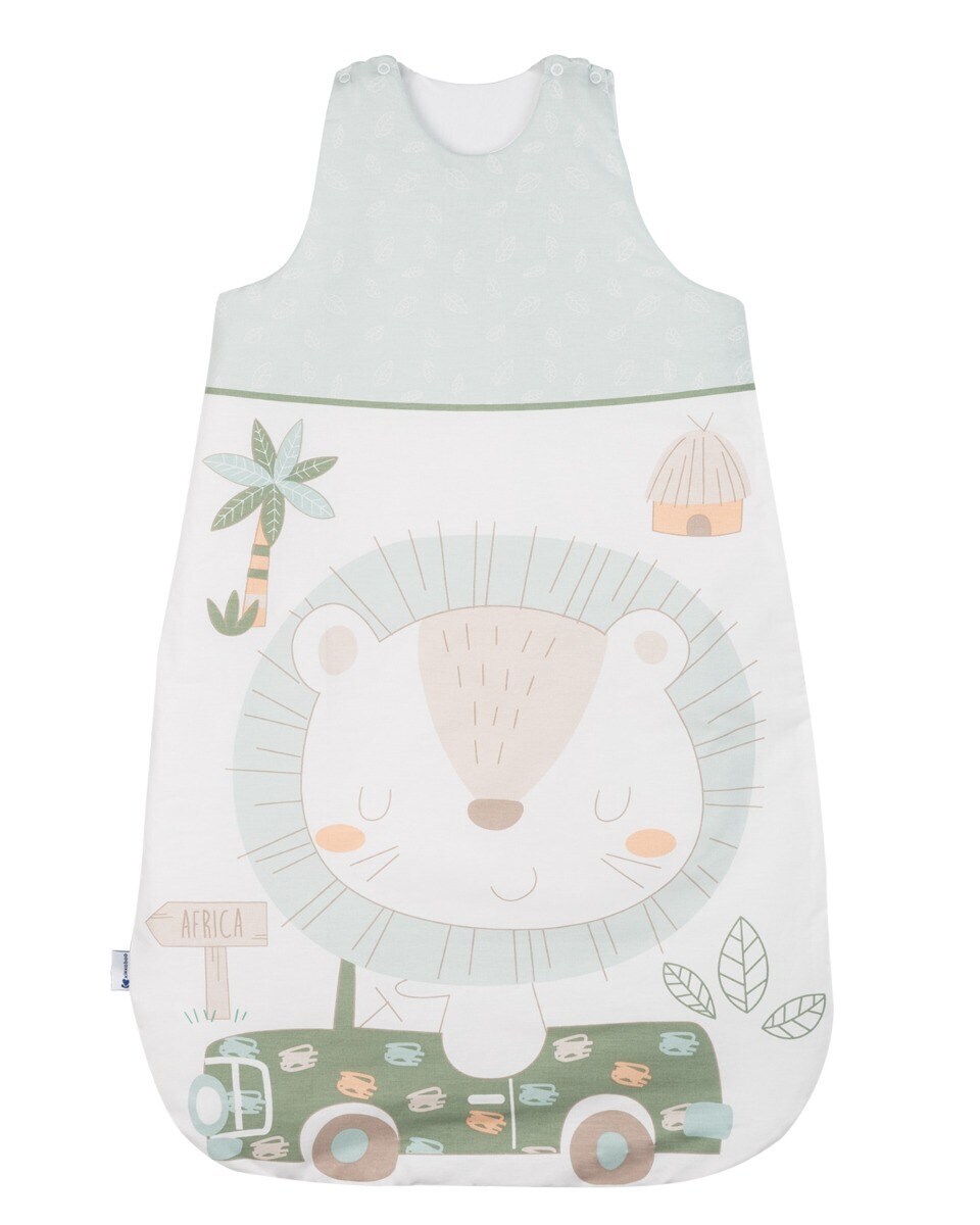 Kikkaboo Baby Schlafsack 0-6 Monate, Länge 70 cm, 3.3 TOG, Reißverschluss grün | 03801130000529