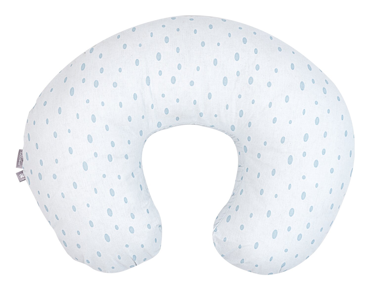 Kikkaboo Stillkissen rund 50 cm Schwangerschaftskissen Bezug abnehmbar Baumwolle blau | 03801304060458