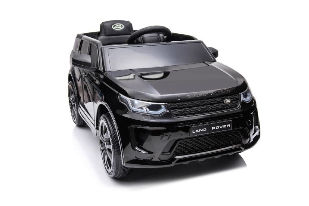 ES-Toys Kinder Elektroauto Land Rover Discovery 5 EVA-Reifen Bluetooth Musik MP3 schwarz - Bild 1