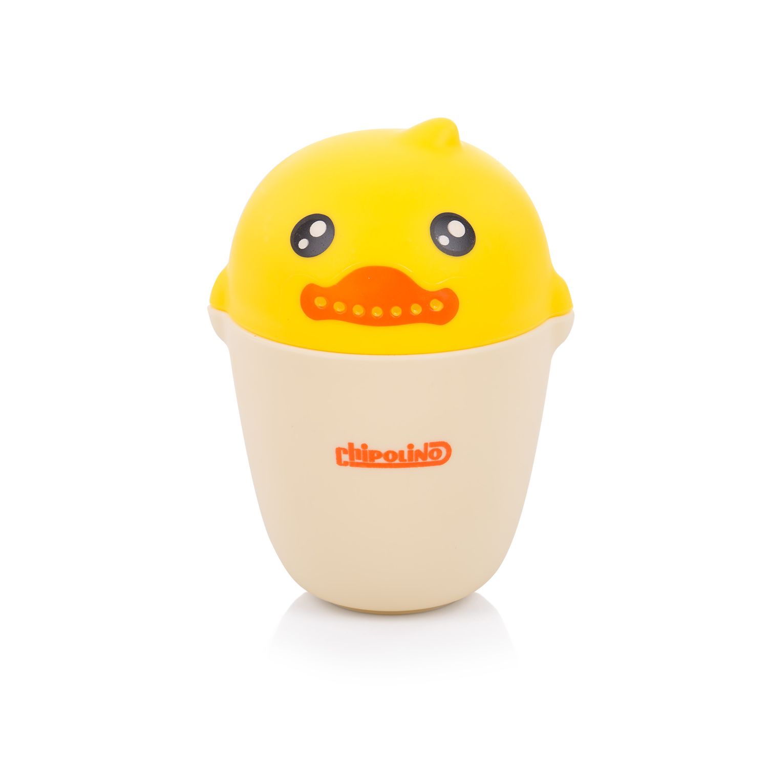 Chipolino Baby Badetasse Ente, Badespielzeug, weiche Kanten, ergonomischer Griff gelb - Bild 1