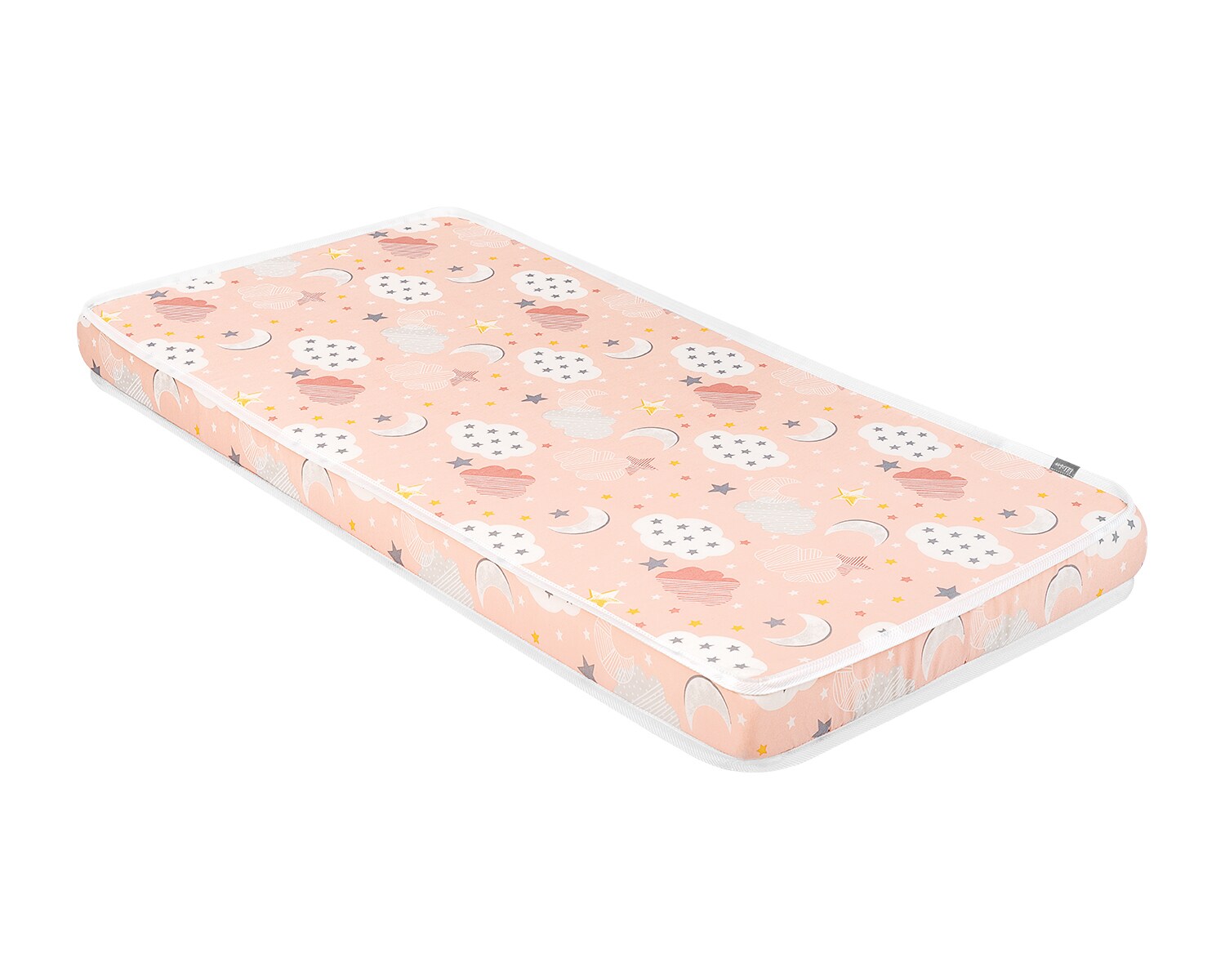 Kikkaboo Babybett Matratze Fantasia Cloud 120 x 60 x 9 cm, Baumwollbezug orange | 03801107030030