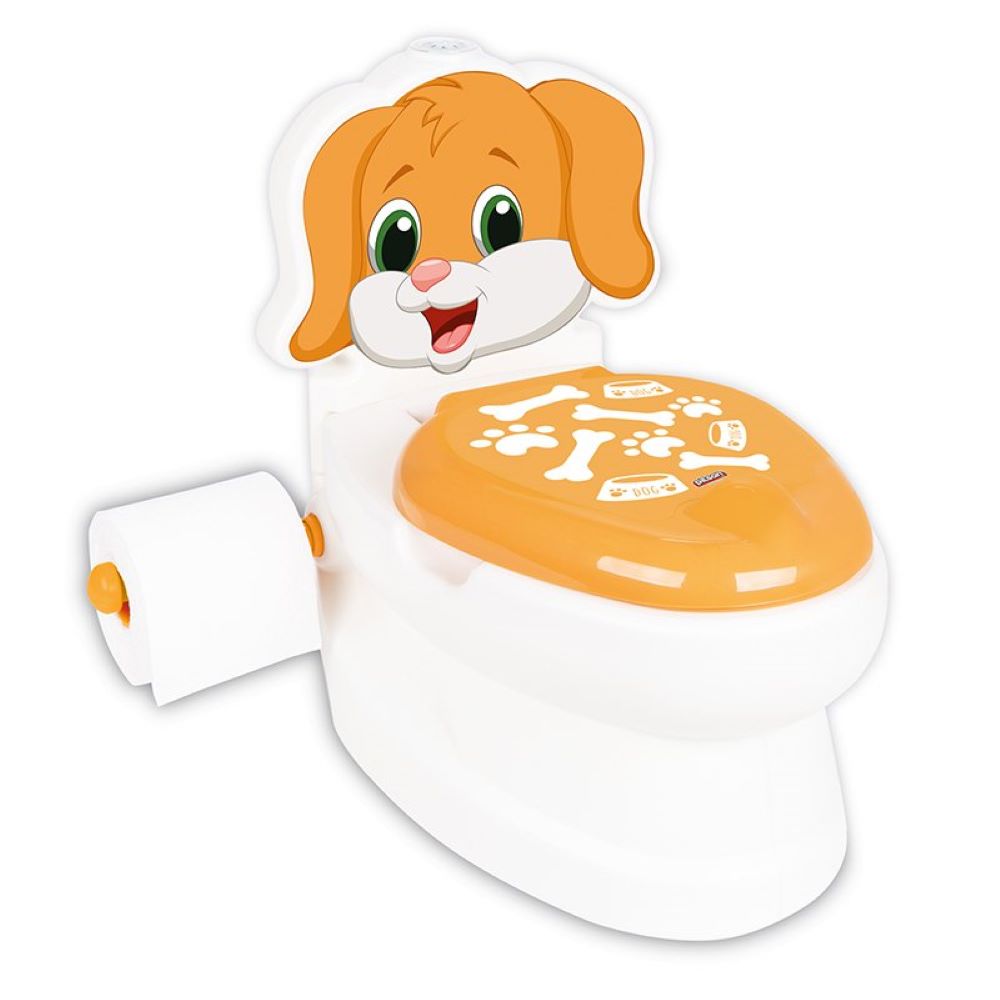 Pilsan T&ouml;pfchen Doggy 07562 Toilettenpapierhalter, Musik, Licht, Beh&auml;lter braun - Bild 1