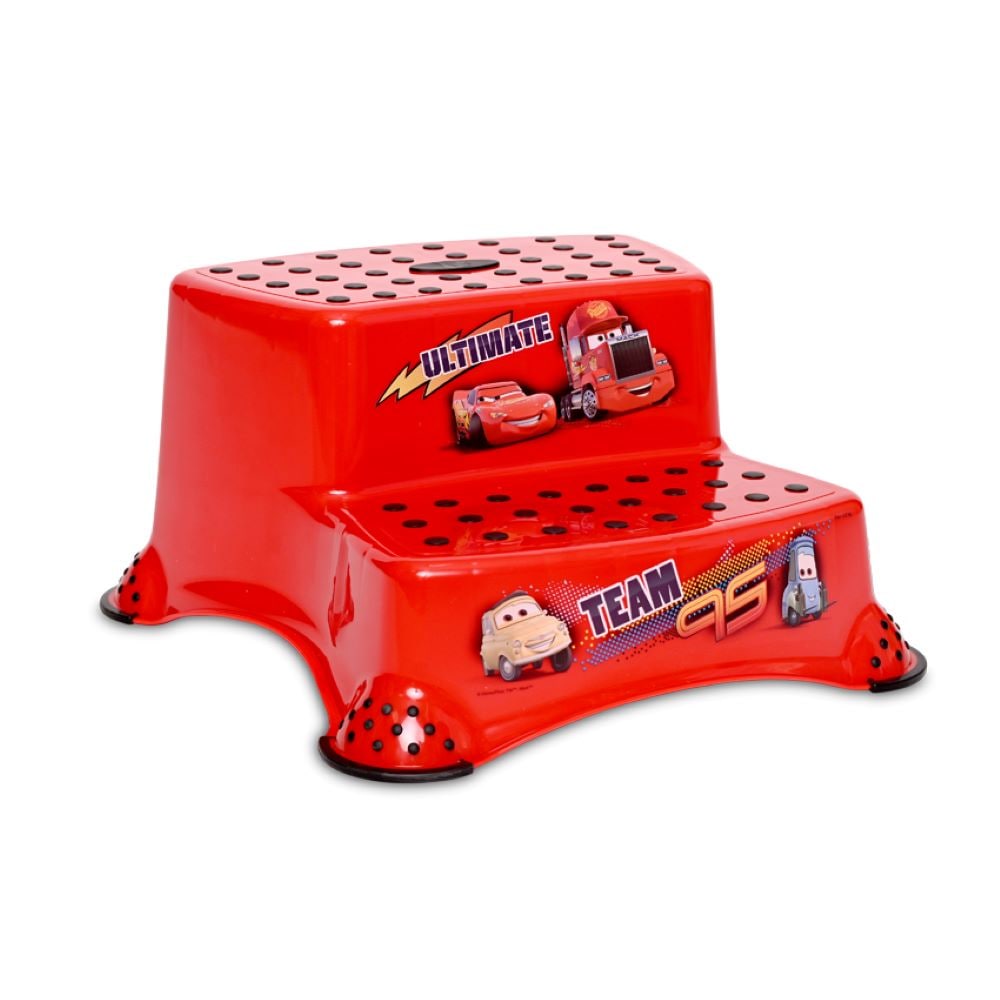 Lorelli Kinder Badhocker, zweistufig, Tritthocker, Gummi-Noppen, rutschfest rot - Bild 1