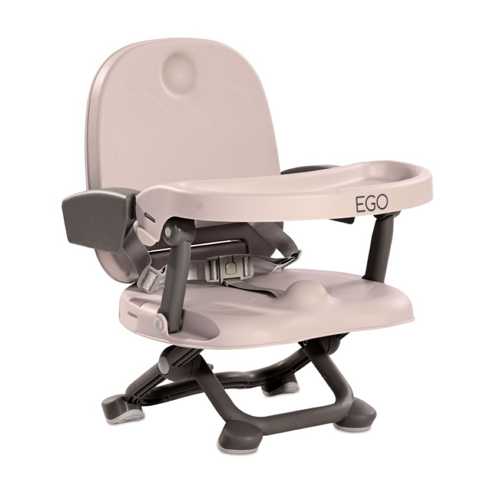 Lorelli Kinderstuhl Ego 2 in 1 Sitzerh&ouml;hung Boostersitz Tisch abnehmbar klappbar beige - Bild 1