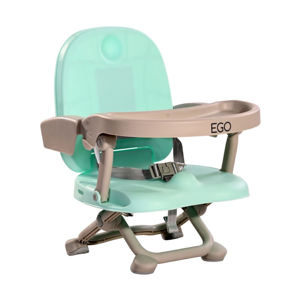 Lorelli Kinderstuhl Ego 2 in 1 Sitzerhöhung Boostersitz Tisch abnehmbar klappbar grün | 03800151988861
