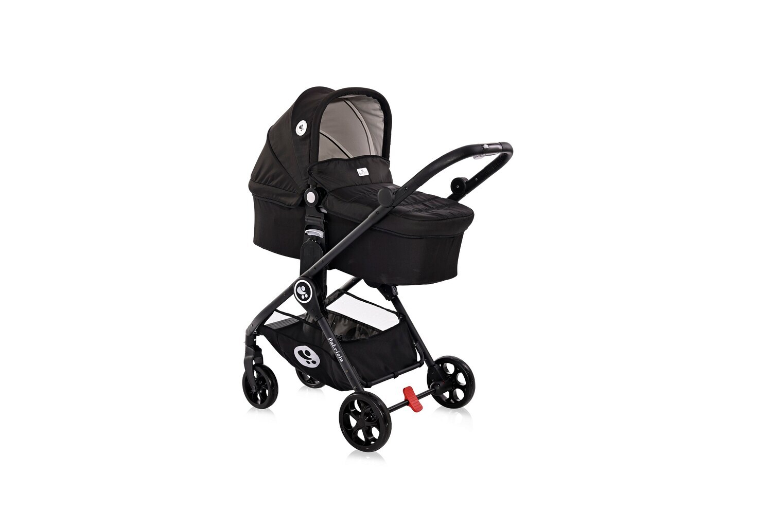 Lorelli Kombikinderwagen 2 in 1 Patrizia, Babywanne, Sportsitz, Sitz umkehrbar schwarz | 03800151992219