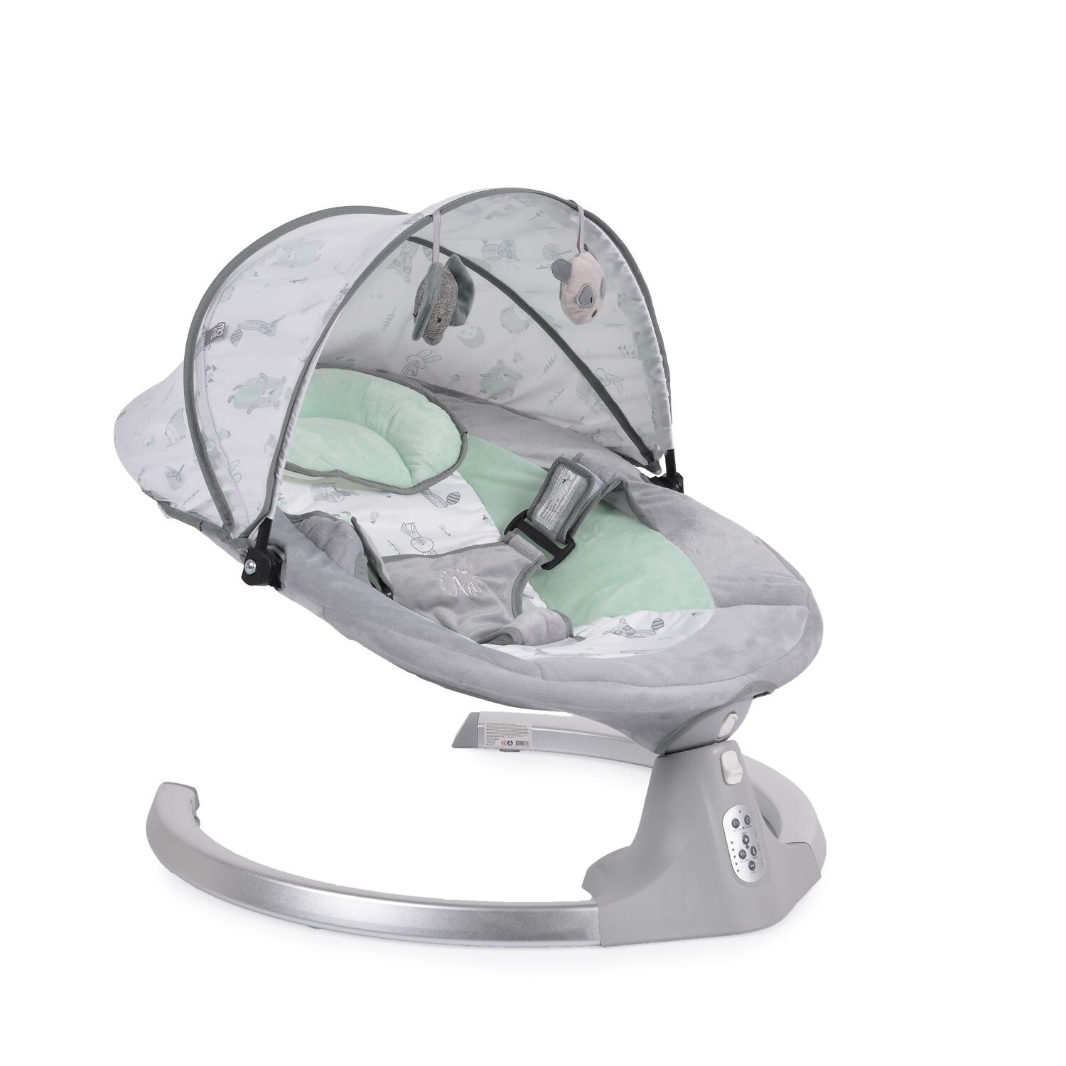 Cangaroo Babywippe Ari Musikfunktion Timer Fernbedienung Moskitonetz Bluetooth grün | 03800146248536