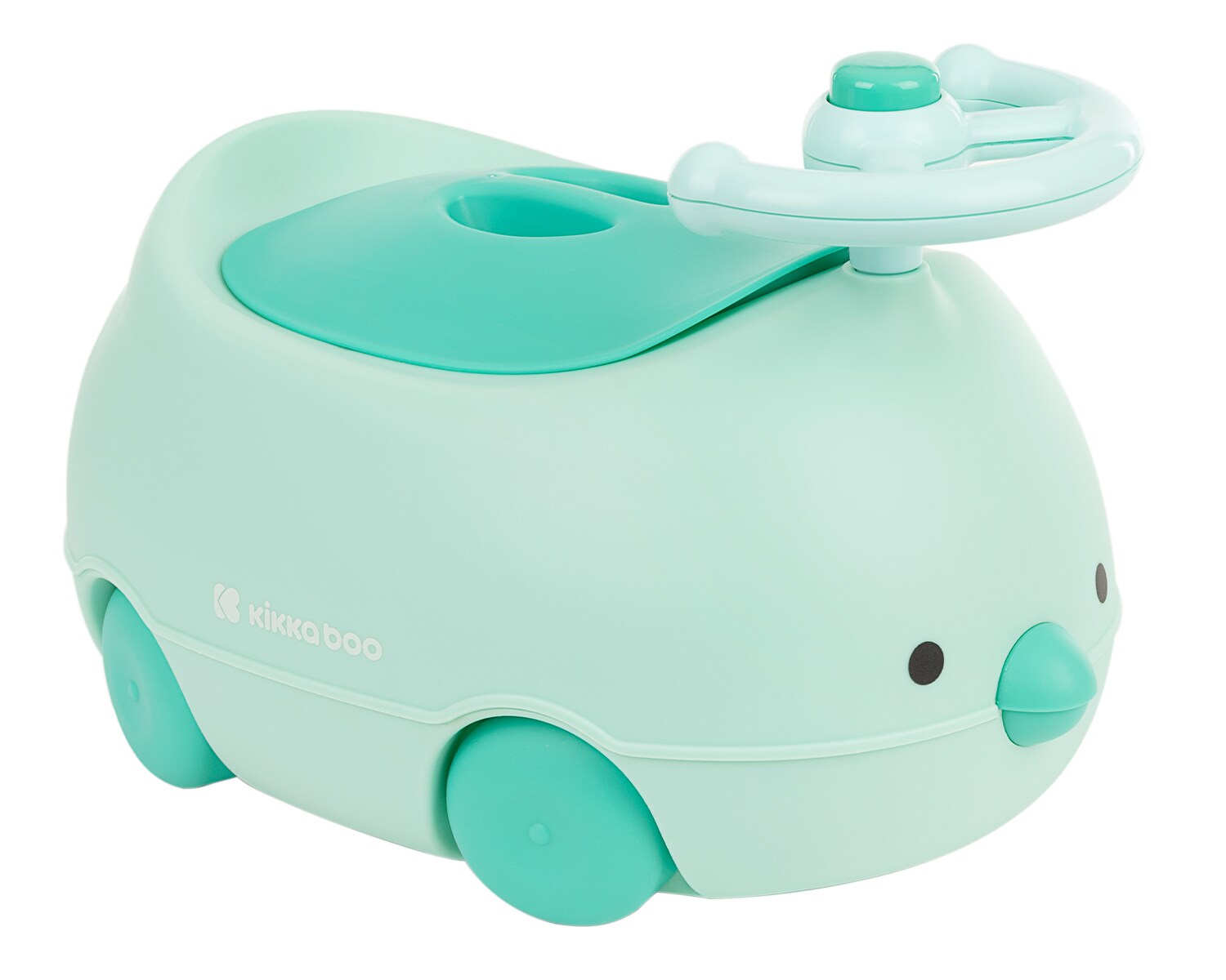 Kikkaboo Kinder Töpfchen Küken abnehmbarer Behälter, rutschfest, Hupe, Deckel grün