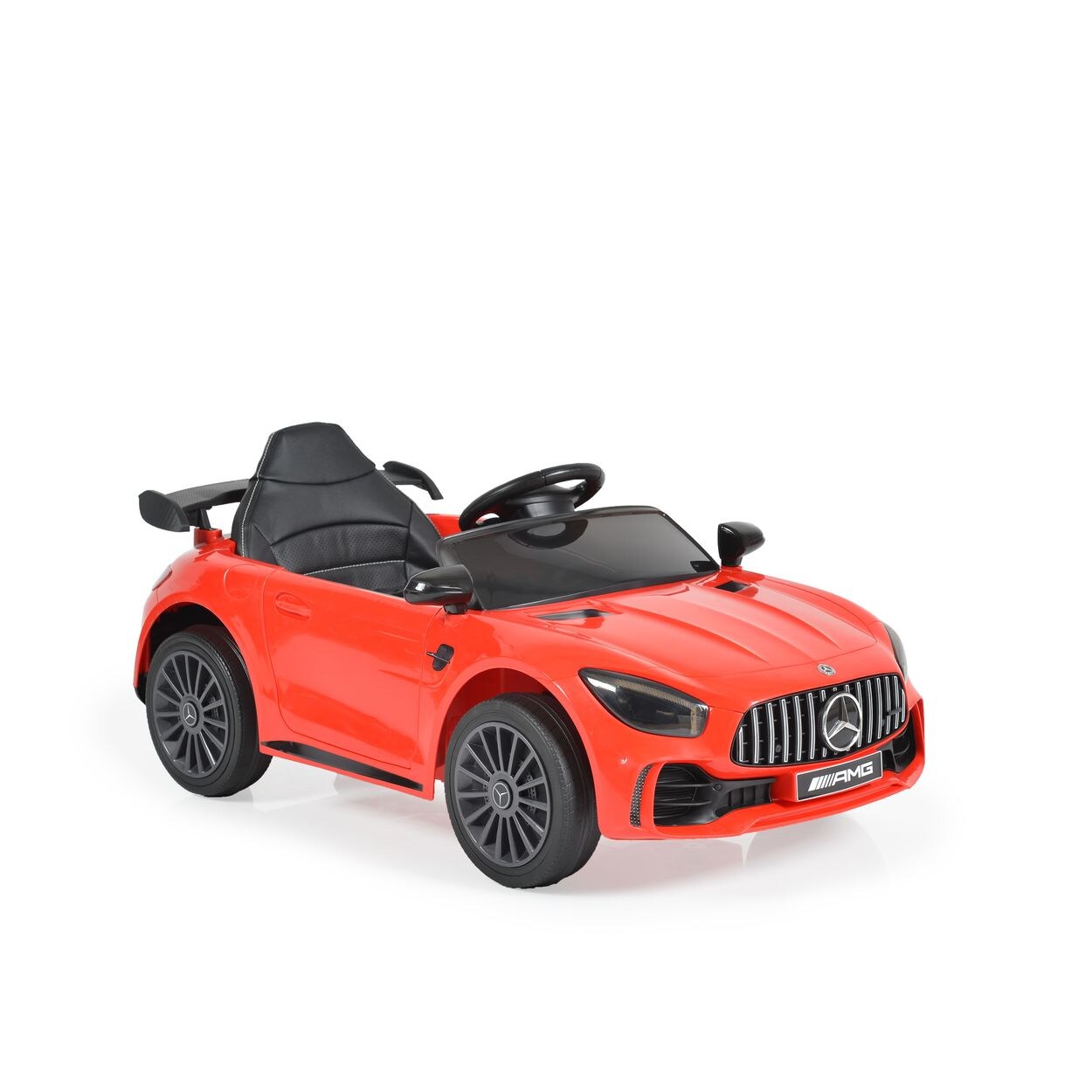 Moni Kinder Elektroauto Mercedes AMG GTR EVA-Reifen, Musikeffekte, Fernbedienung rot