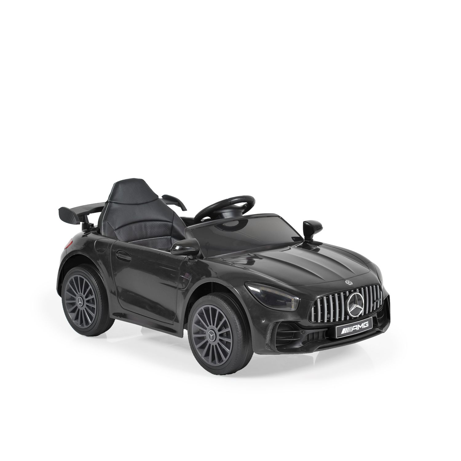 Moni Kinder Elektroauto Mercedes AMG GTR EVA-Reifen, Musikeffekte, Fernbedienung schwarz - Bild 1