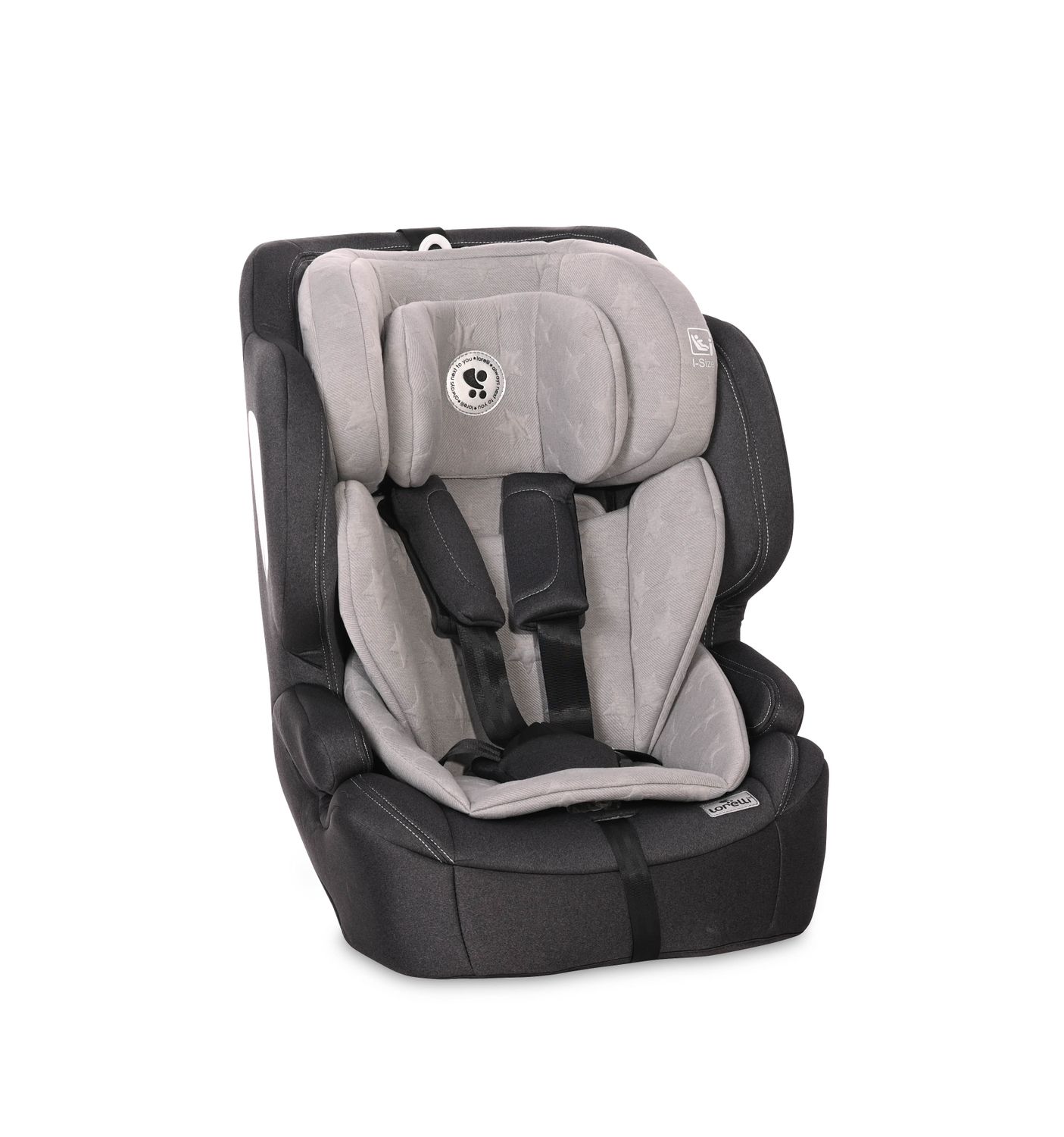 Lorelli Kindersitz Andromeda i-Size (76-150 cm) Isofix, Top Tether, verstellbar hellgrau - Bild 1