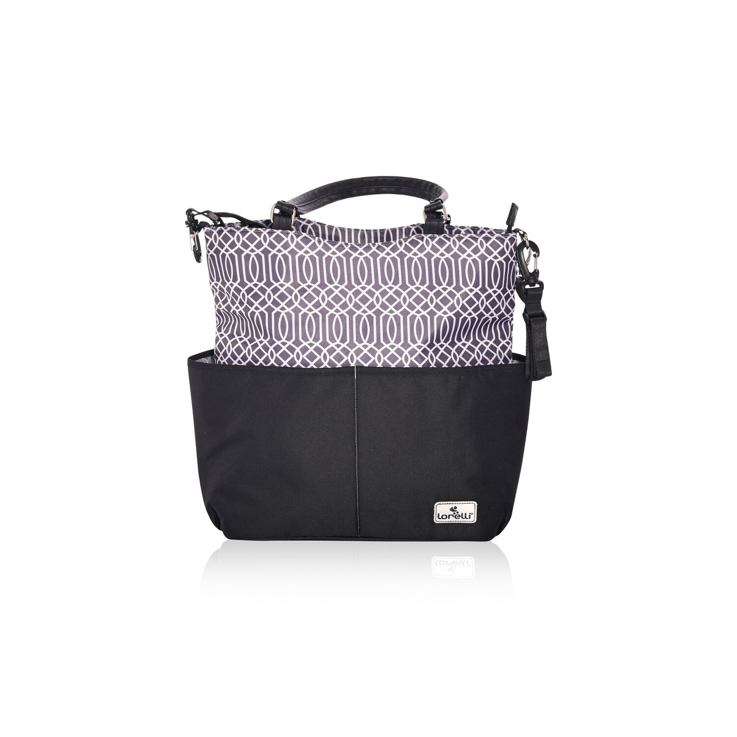 Lorelli Wickeltasche Laura, 2 Außentaschen, Reißverschluss, Wickelunterlage schwarz | 03800151968993