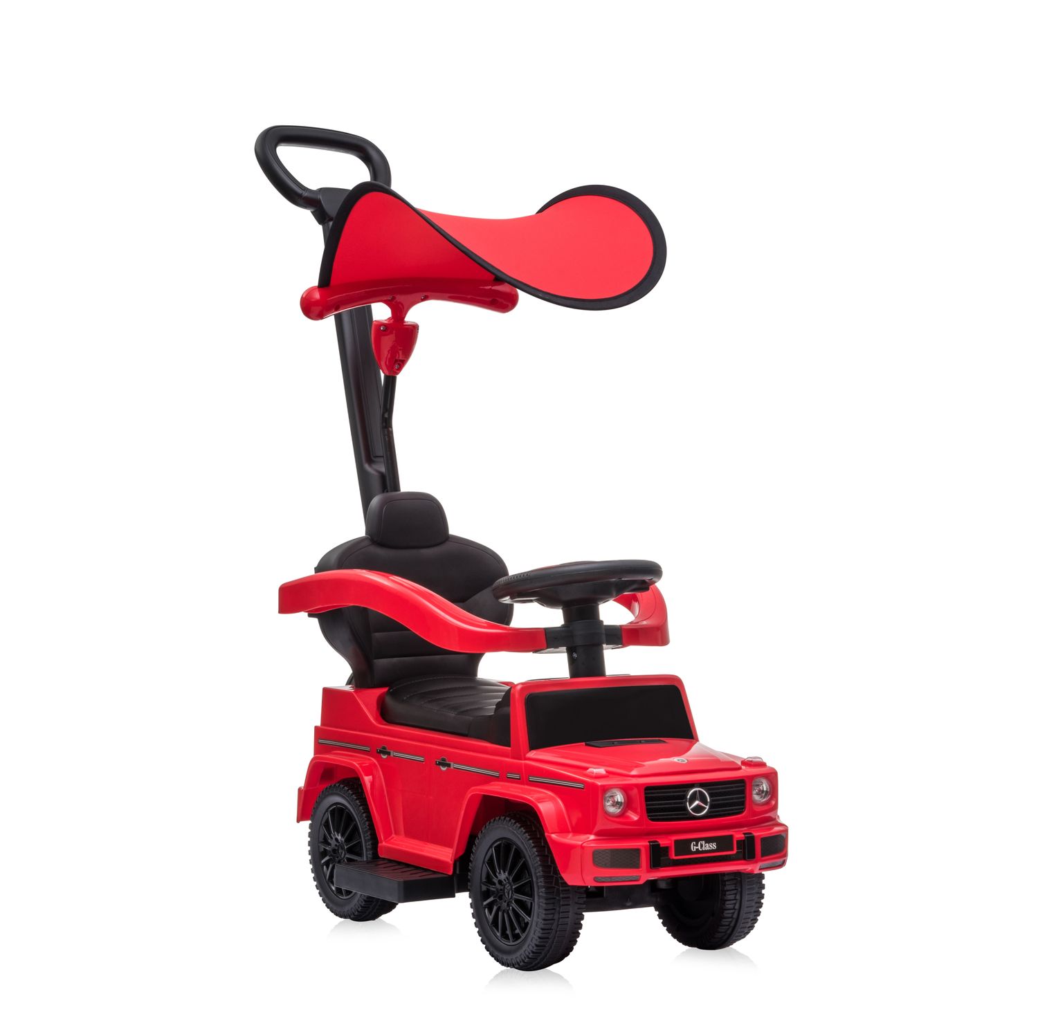 Lorelli Kinder Rutschauto Mercedes Benz G350D, Sonnendach, Schiebestange, Musik rot - Bild 1