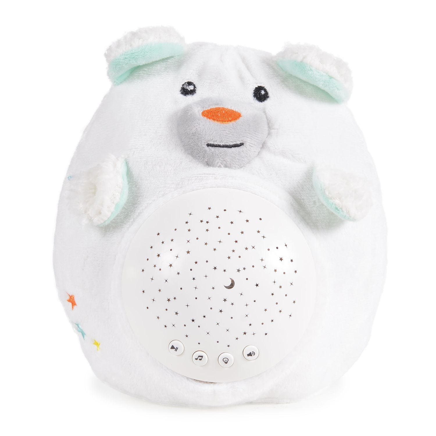 Moni Musik Pl&uuml;schtier Starry Sky Nachtlicht Projektor Musik Lautst&auml;rkeregelung wei&szlig; - Bild 1