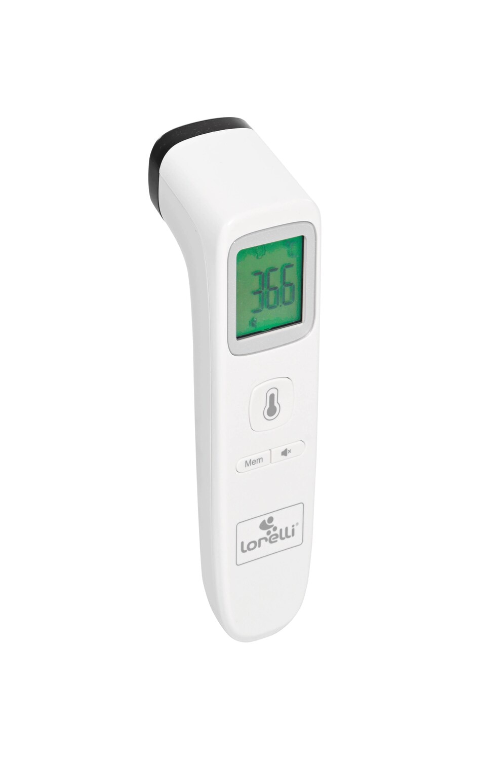 Lorelli Infrarot Thermometer ber&uuml;hrungslos, K&ouml;rper, Oberfl&auml;chen, LCD-Display wei&szlig; - Bild 1