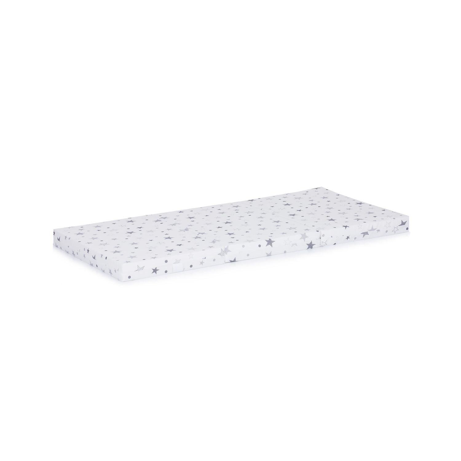 Chipolino Babybett Matratze Stars faltbar, Bezug waschbar, Größe 120 x 60 x 6 cm weiß | 03800931049843
