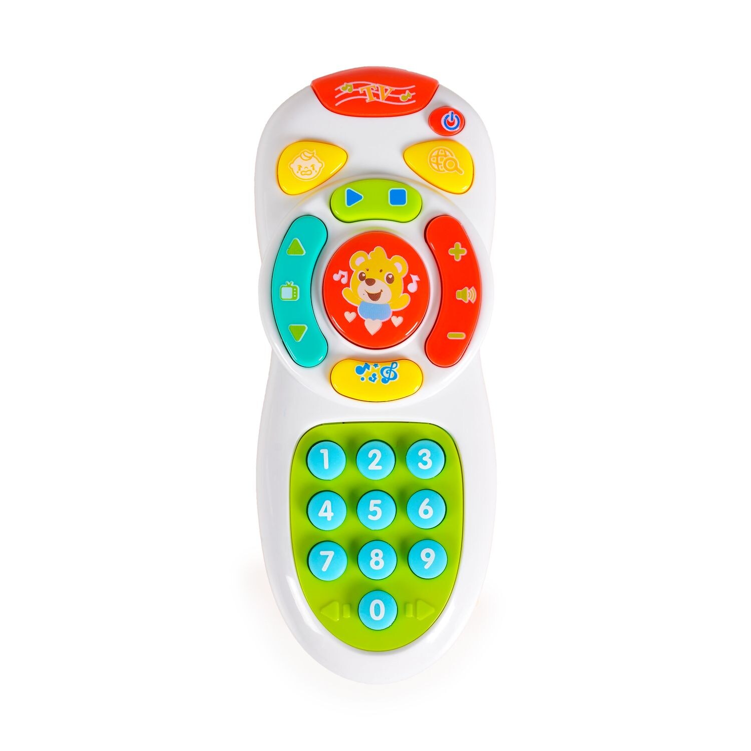 Moni Kinder Musik Telefon Smart Remote YL5047 Tasten, Musik, Lichteffekte weiß | 03800146268473