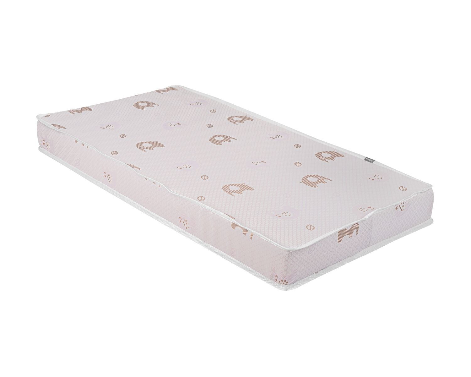 Kikkaboo Babybett-Matratze Memory Comfort, 120 x 60 x 12 cm Bindungsveredelung rosa