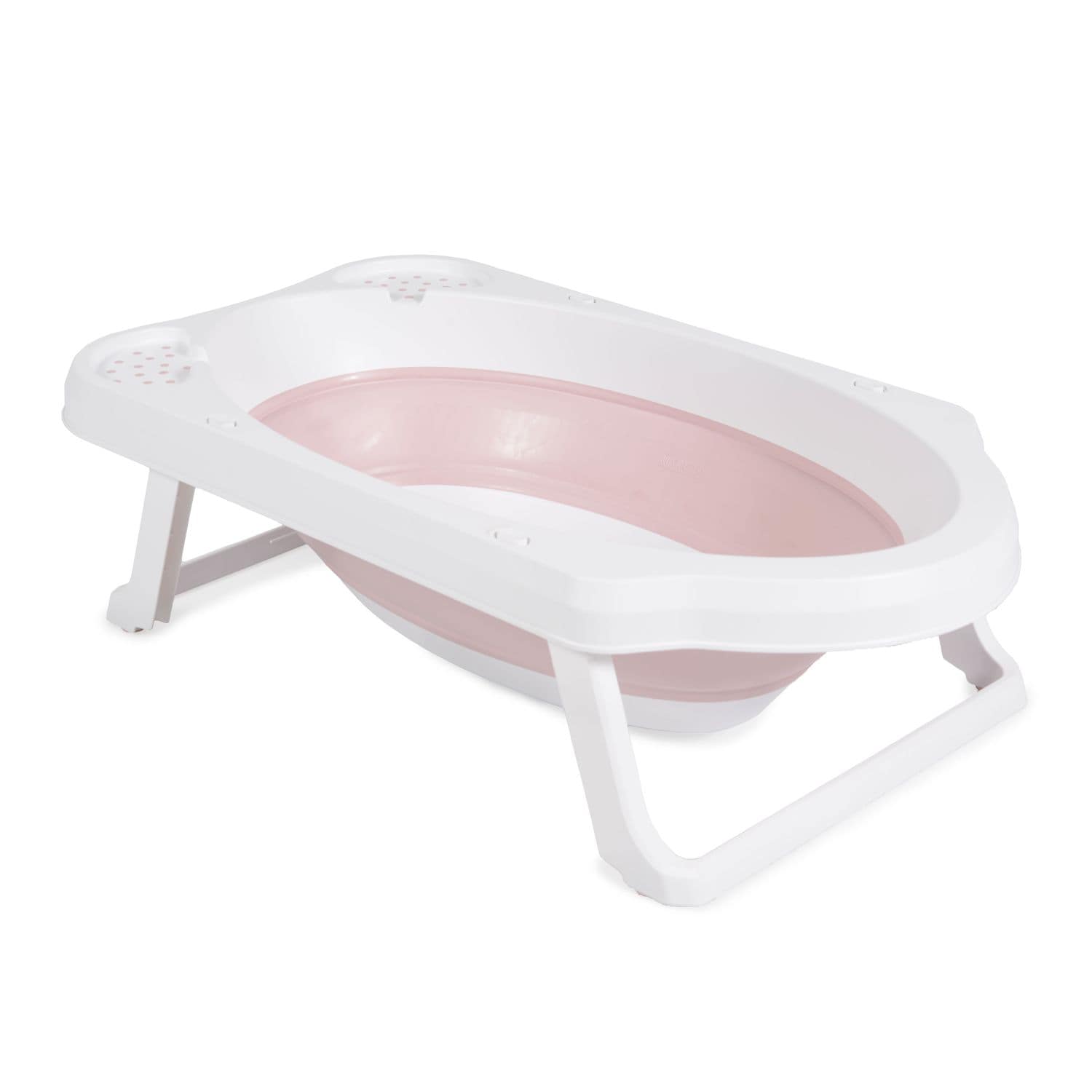 Cangaroo faltbare Babybadewanne Maui, 84 cm lang, Wasserablauf, Ablagef&auml;cher rosa - Bild 1