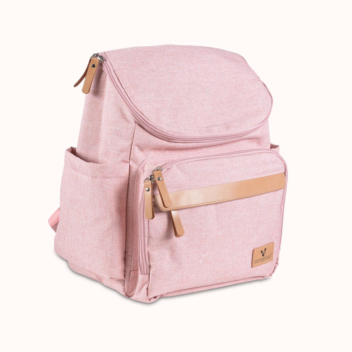 Cangaroo Kinderwagentasche Megan Rucksack Wickelunterlage Reißverschluss Henkel rosa | 03800146266974