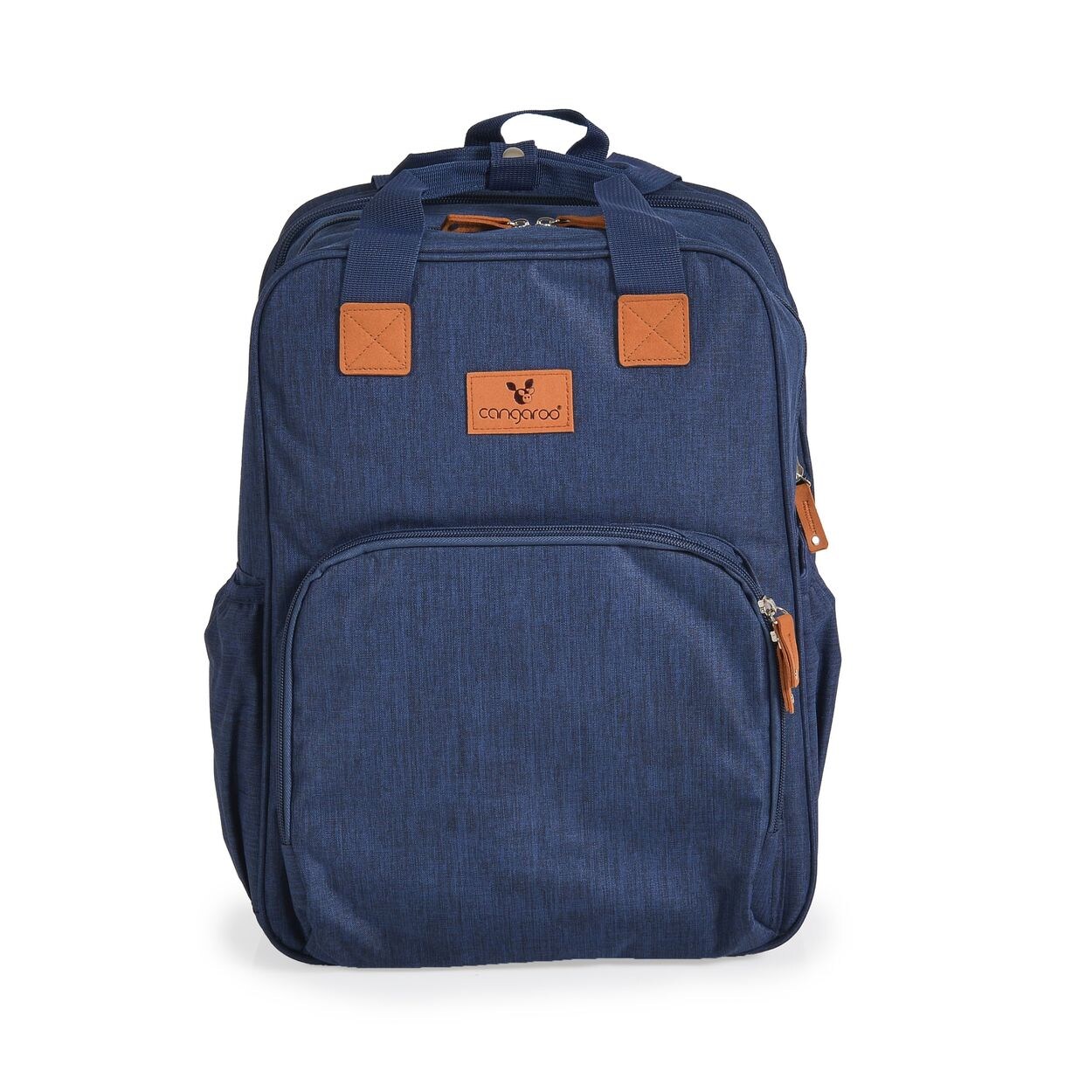 Cangaroo Kinderwagentasche Liana 2 in 1 Rucksack Babybett Reißverschluss Clips blau