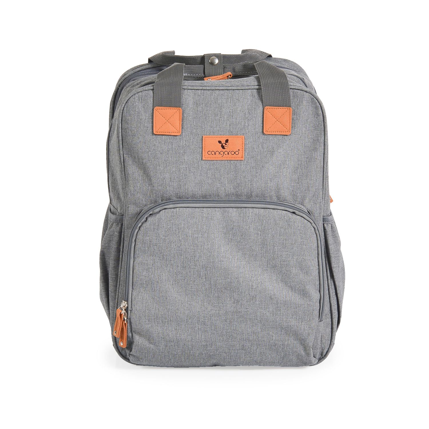 Cangaroo Kinderwagentasche Liana 2 in 1 Rucksack Babybett Rei&szlig;verschluss Clips grau - Bild 1