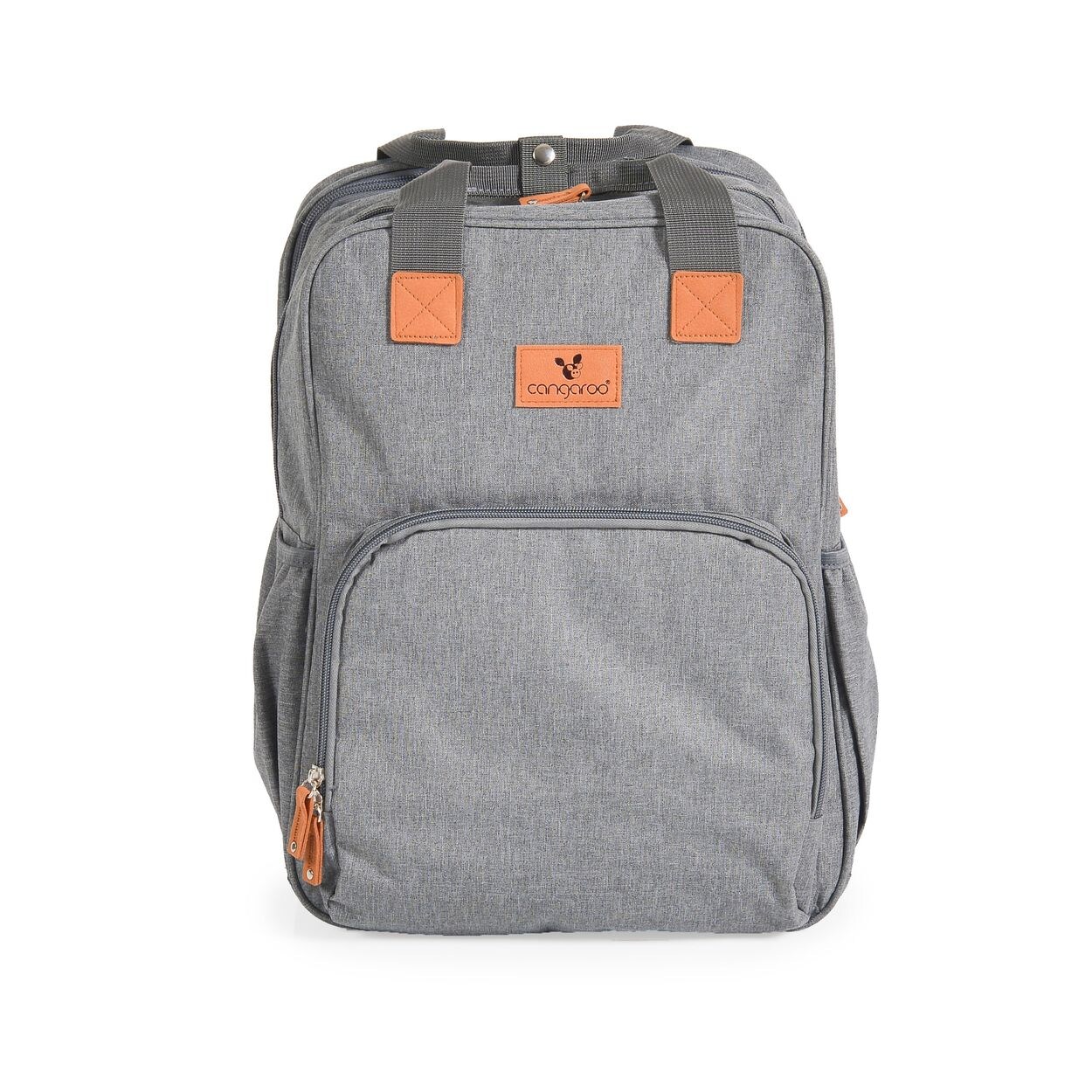Cangaroo Kinderwagentasche Liana 2 in 1 Rucksack Babybett Reißverschluss Clips grau