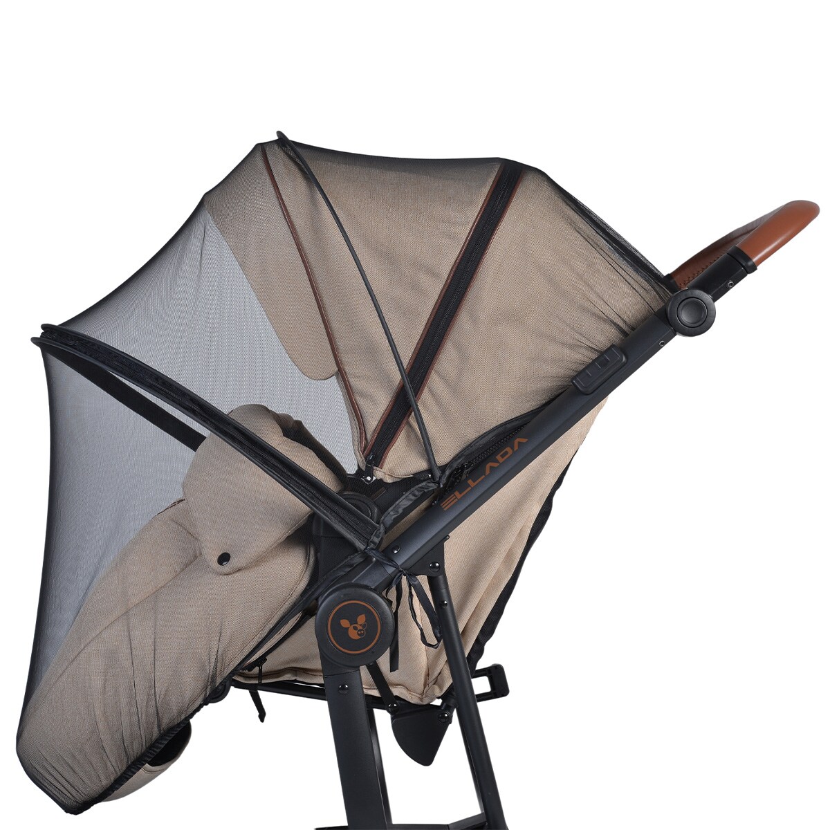 Cangaroo Kinderwagen Moskitonetz universal Insektenschutz Reißverschluss Buggy schwarz