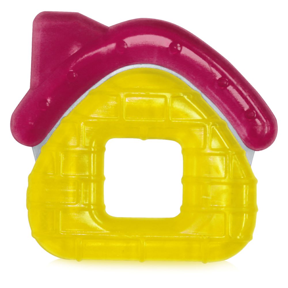 Lorelli Bei&szlig;ring Haus Zahnhilfe, K&uuml;hlbei&szlig;ring, mit Wasser gef&uuml;llt, ab 3 Monaten gelb - Bild 1