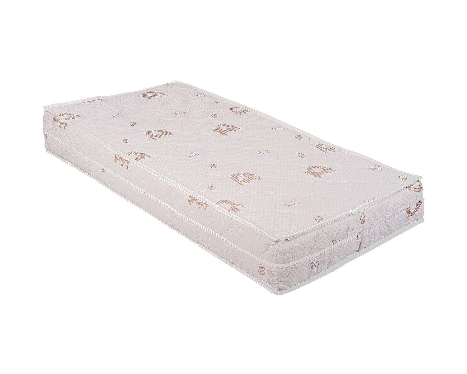 Kikkaboo Babybett-Matratze CocoCraft, 120 x 60 x 15 cm 3D-Schaum, 2 Schichten beige