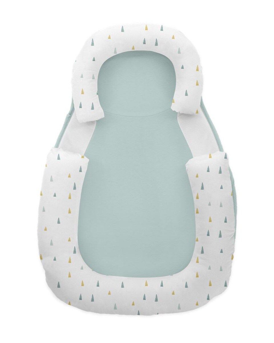 Kikkaboo Baby Lagerungskissen 60 x 40 cm Memory Foam, Baumwolle, rutschfest gr&uuml;n - Bild 1