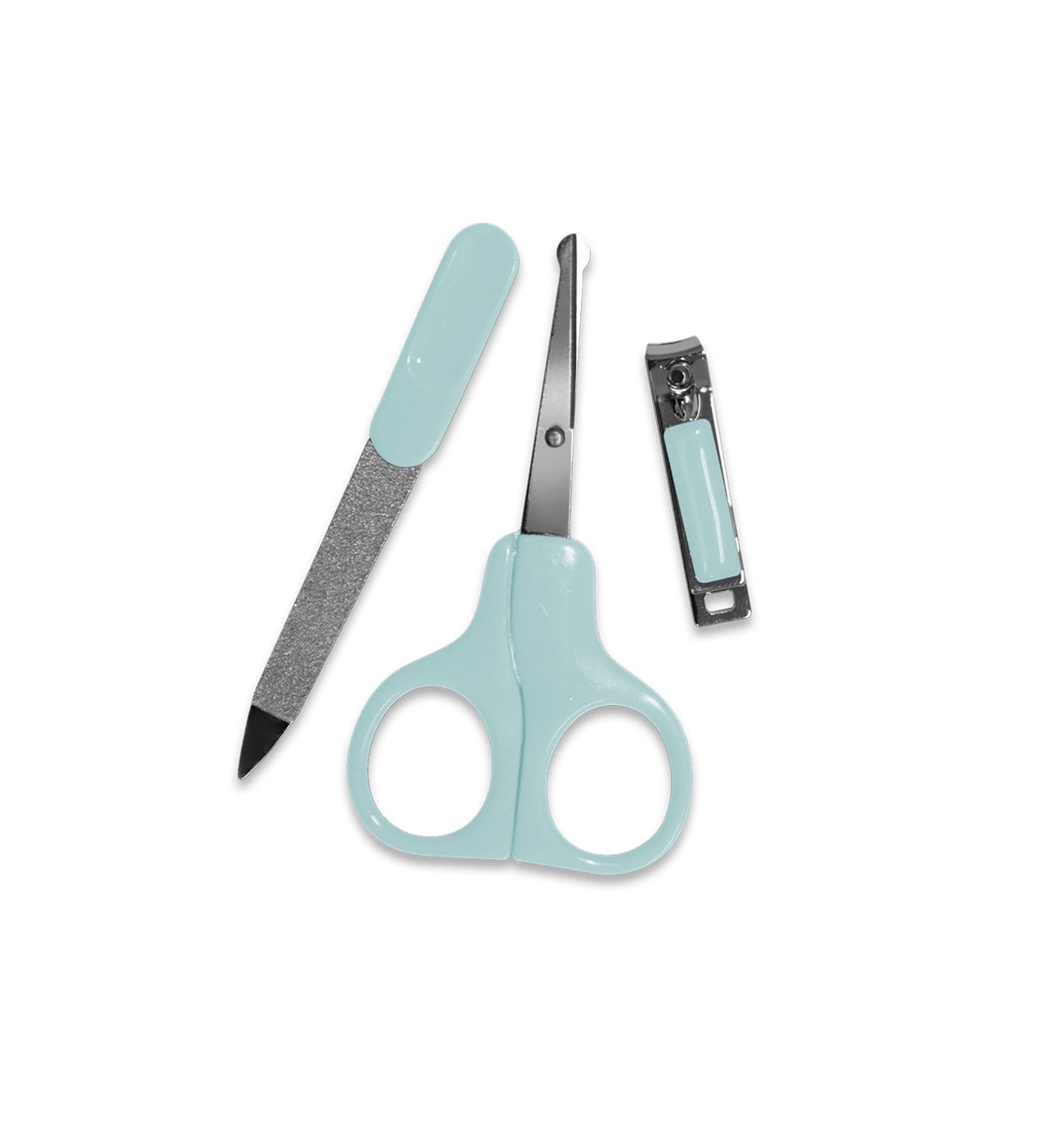 Baby Care Baby Manik&uuml;re-Set Nagelpflegeset Nagelschere, Nagelknipser, Nagelfeile t&uuml;rkis - Bild 1