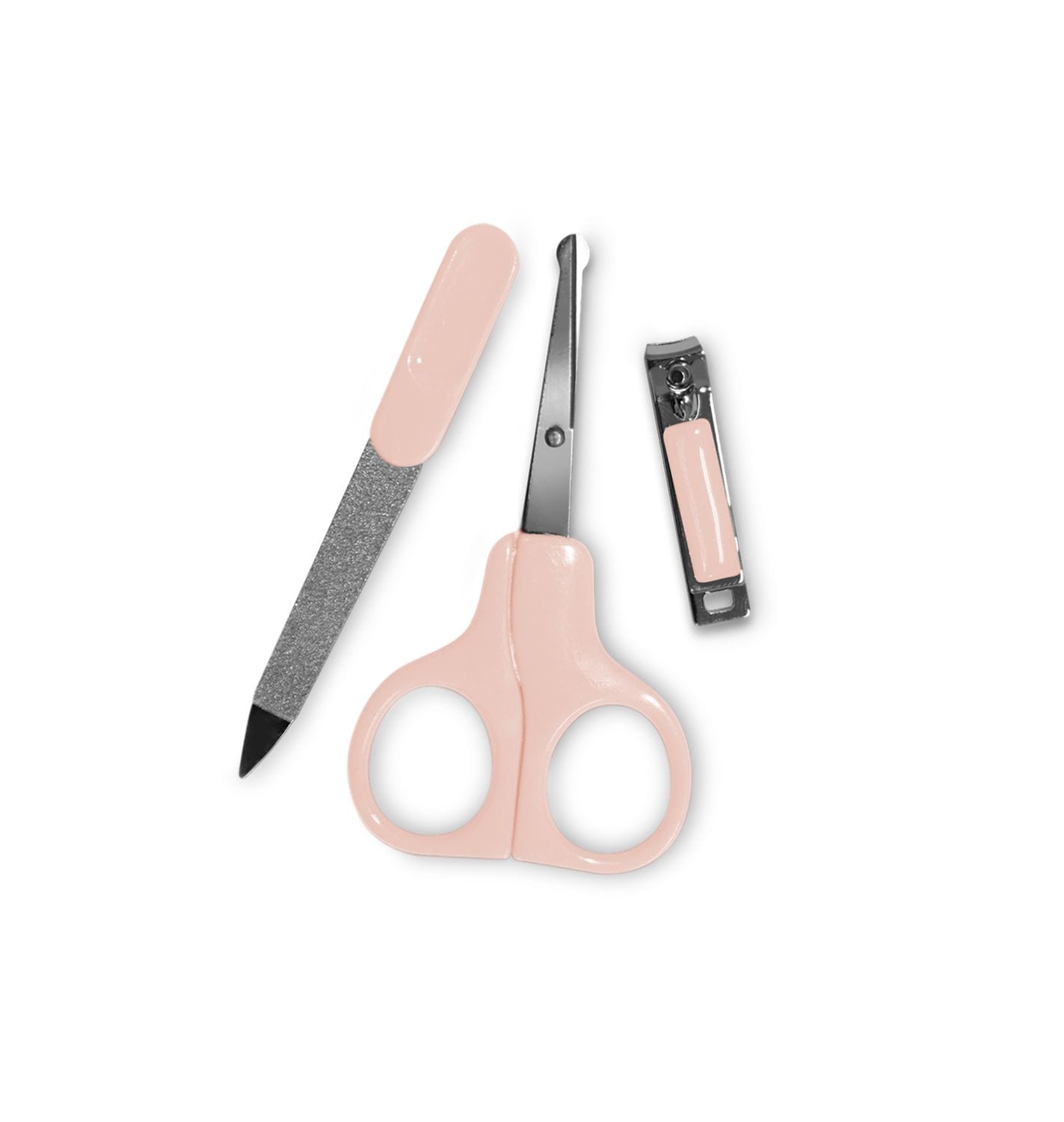 Baby Care Baby Manik&uuml;re-Set Nagelpflegeset Nagelschere, Nagelknipser, Nagelfeile rosa - Bild 1