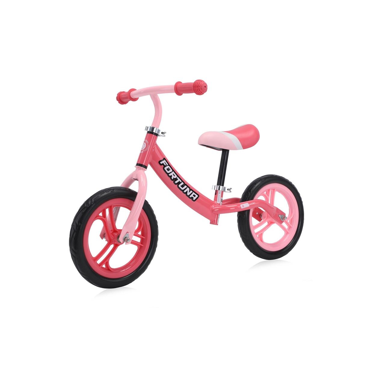 Lorelli Laufrad Fortuna 12 Zoll EVA-Reifen, Sitz und Lenker höhenverstellbar pink