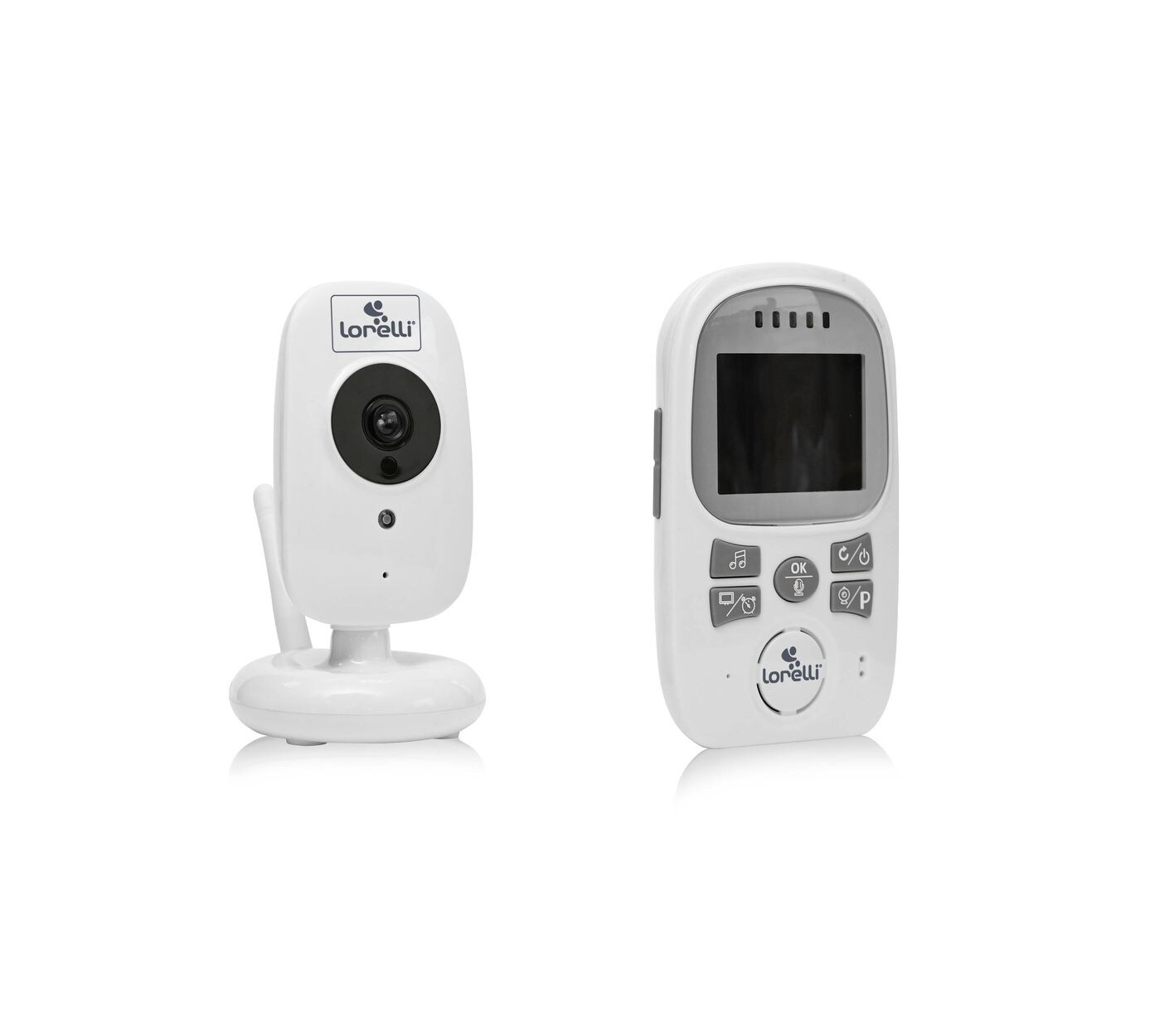 Lorelli Babyphone Safeness, Nachtsicht, 2,4 " LCD-Farbdisplay, Temperaturanzeige weiß