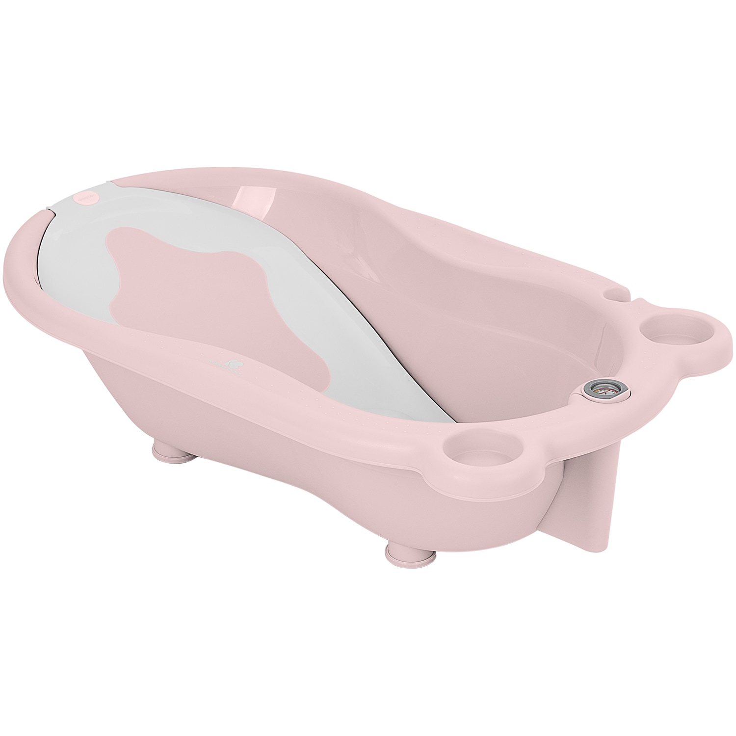 Kikkaboo Babybadewanne Kai, Thermometer Wanneneinlage Wasserablauf Ablagef&auml;cher rosa - Bild 1
