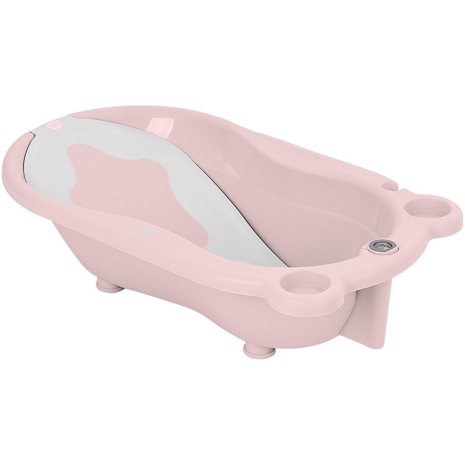 Kikkaboo Babybadewanne Kai, Thermometer Wanneneinlage Wasserablauf Ablagefächer rosa | 03801402010133