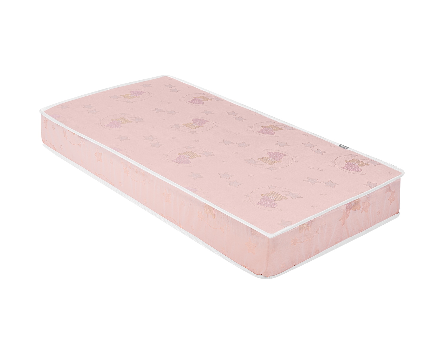 Kikkaboo Babybett Matratze CocoCraft Standard 120 x 60 x 15 cm 2 Lagen 3D-Schaum pink - Bild 1
