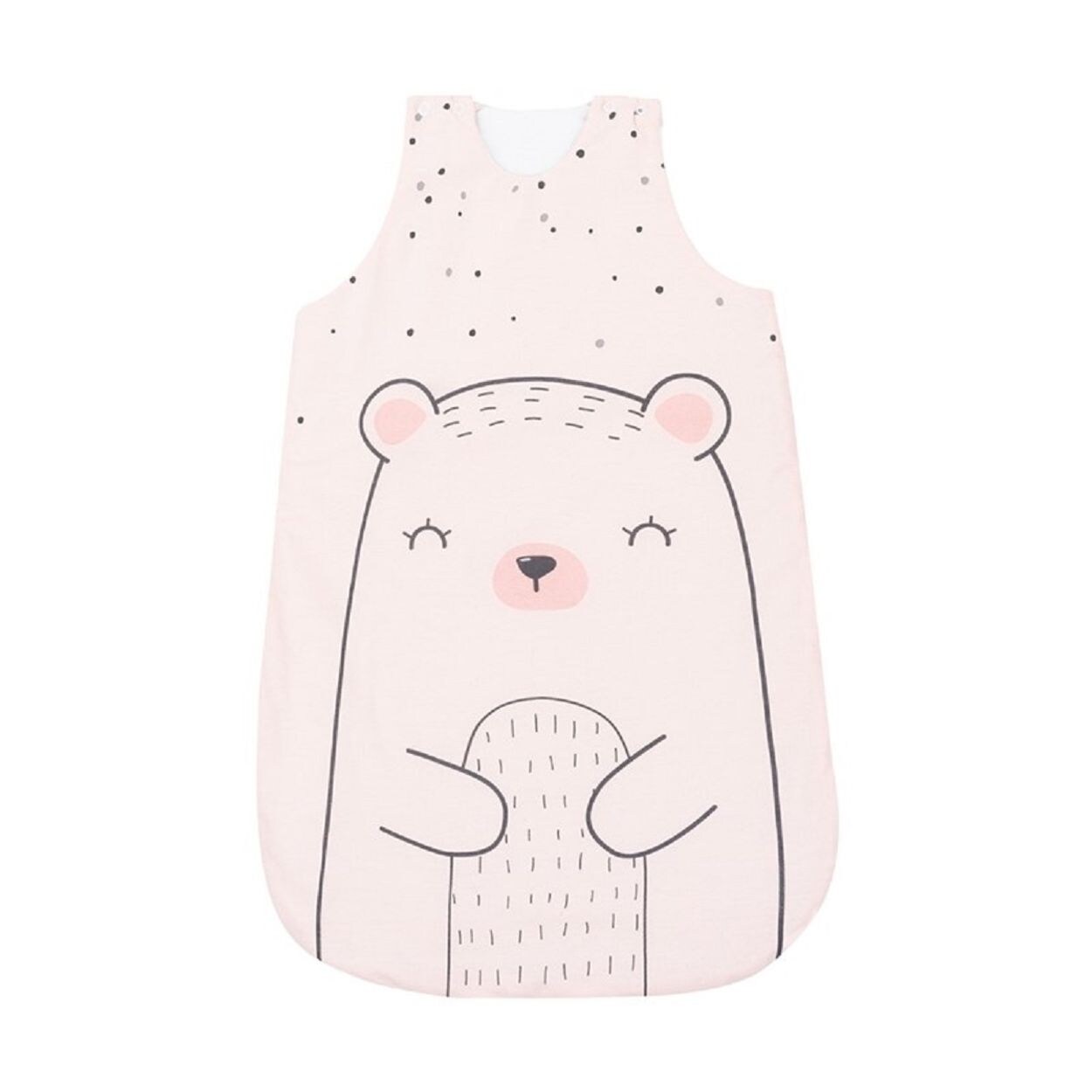 Kikkaboo Babyschlafsack Bär 6-18 Monate Länge 90 cm Baumwolle, Reißverschluss rosa | 03801130000598