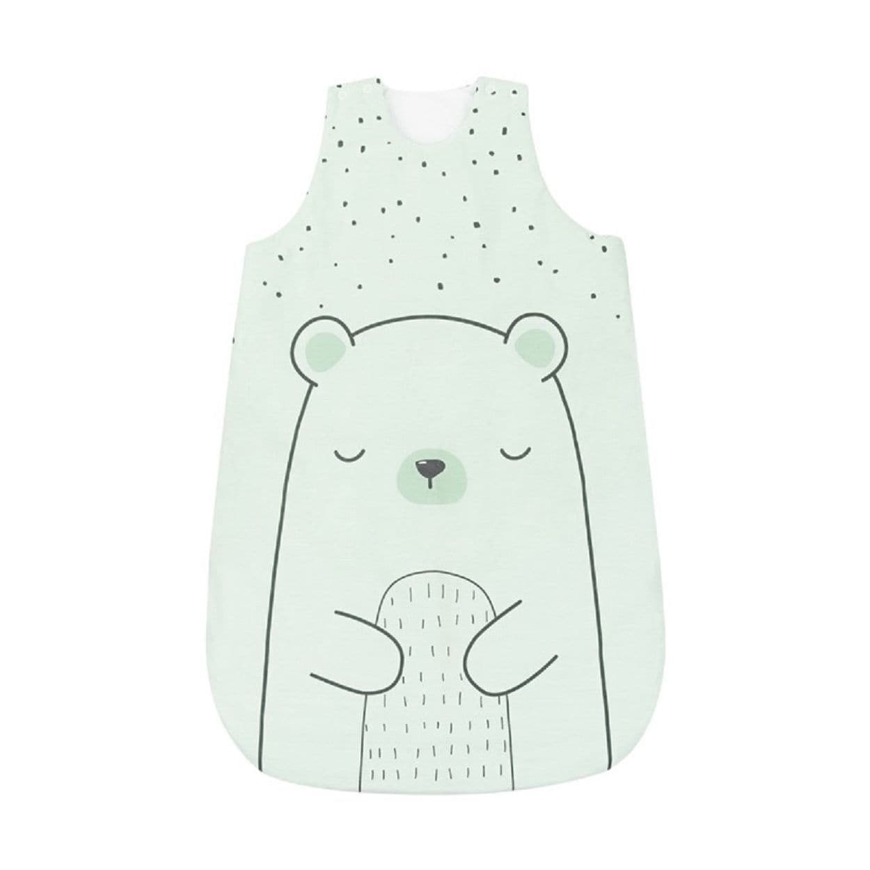 Kikkaboo Babyschlafsack B&auml;r 0-6 Monate L&auml;nge 70 cm, 3.3 TOG, Rei&szlig;verschluss gr&uuml;n - Bild 1