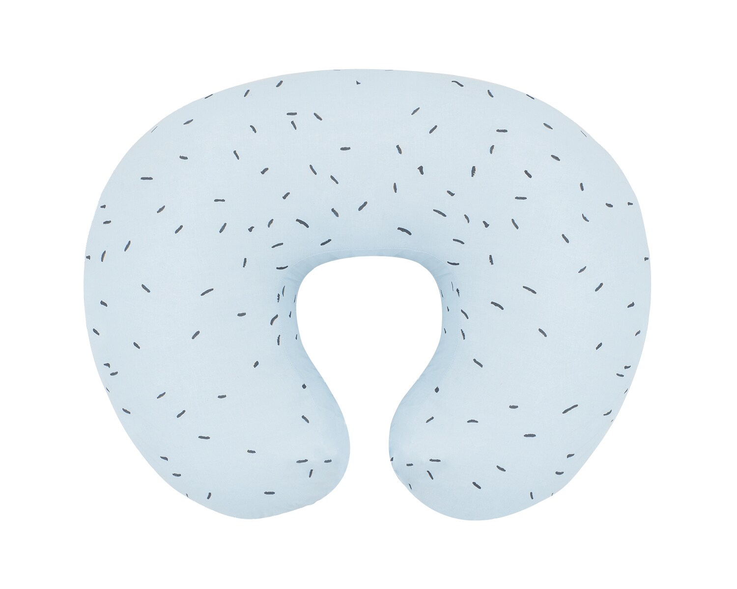 Kikkaboo Stillkissen Bear with me rund 50 cm, 100% Baumwolle, Bezug abnehmbar blau | 03801304060502