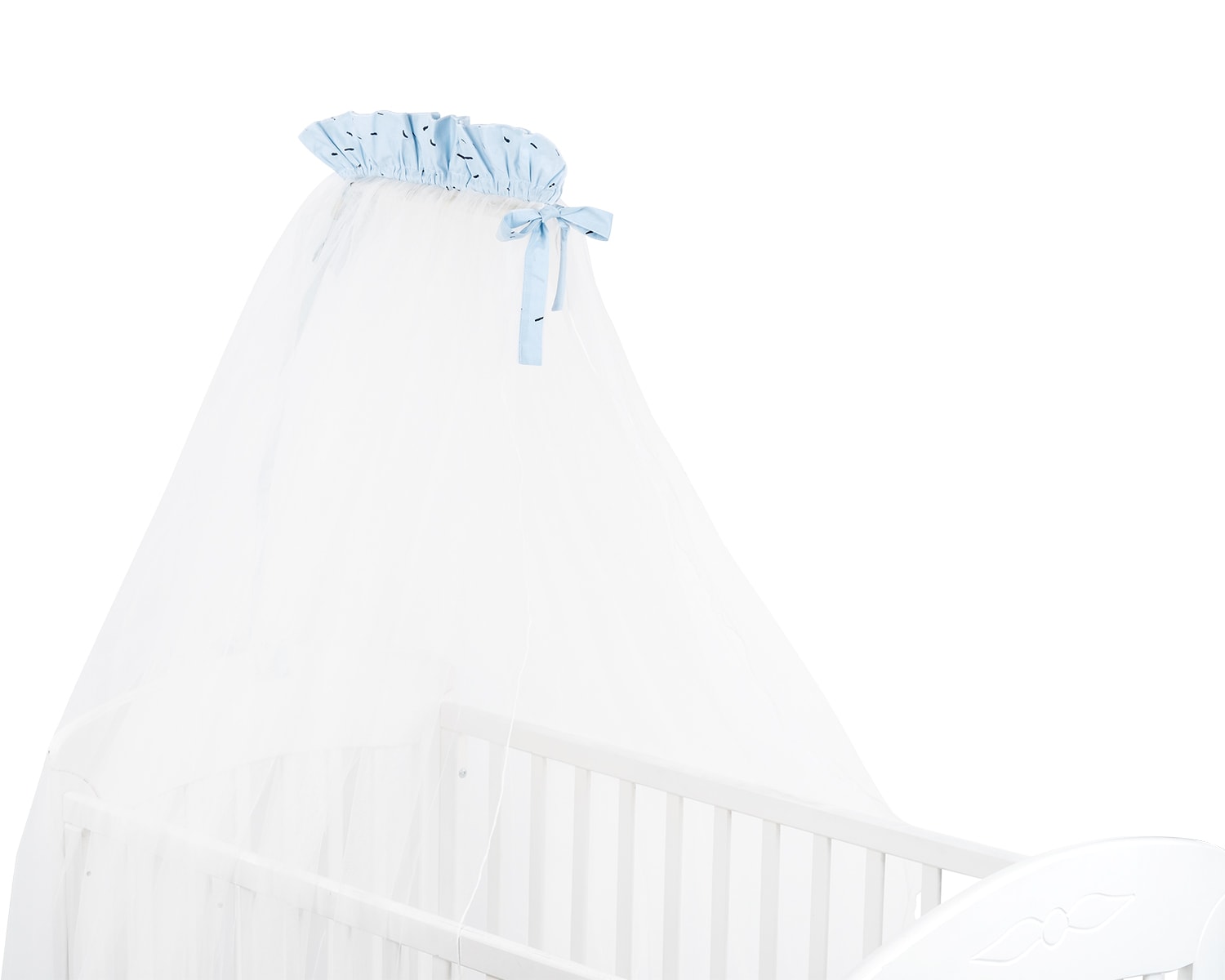 Kikkaboo Babybetthimmel Bear with me 200 x 500 cm, Baldachin, Insektenschutz blau - Bild 1