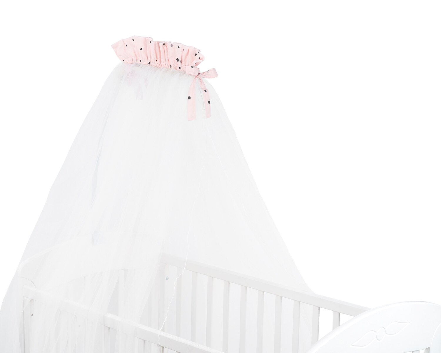 Kikkaboo Babybetthimmel Bear with me 200 x 500 cm, Baldachin, Insektenschutz rosa - Bild 1